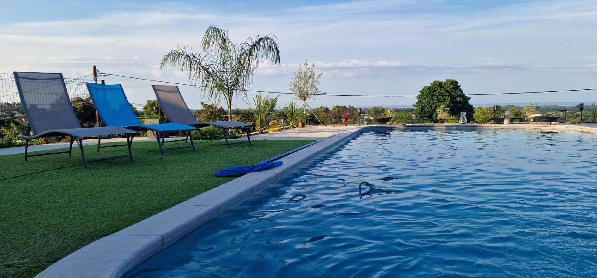 Villa Bistinetti Rez De Villa Tout Confort Avec Piscine Penta di Casinca Bagian luar foto